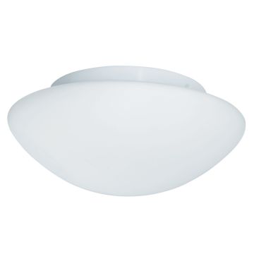 Image of Searchlight Bathroom Ceiling Light Glass Opal White