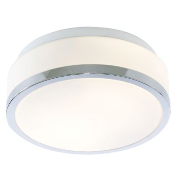 Image of Searchlight Bathroom Ceiling Light Round Polished Chrome