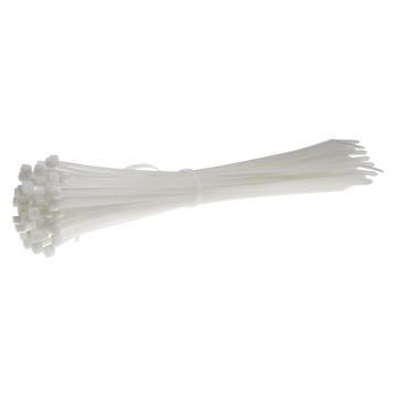 Image of SWA White Cable Ties 100mm x 2.5mm 100 Pack