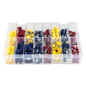 Image of SWA SAB-PRE Selection Box 350x Crimp Lugs Red Yellow and Blue