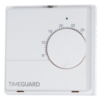 Image of Timeguard TRT032 Electronic Room Thermostat Tamper Proof Cover 5 to 30 Deg C