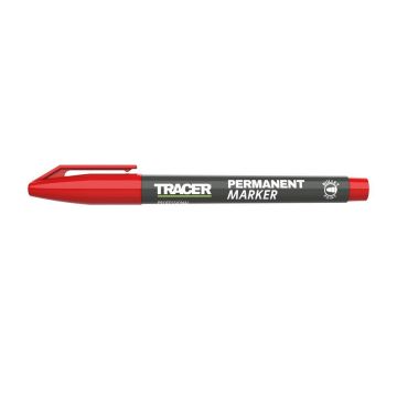 Image of Tracer APM3 Tradesman Permanent Marker Red 1-2mm Bullet Point Each
