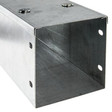 Image of Trench ST66 Metal Cable Trunking 150x150mm Galvanised Lid