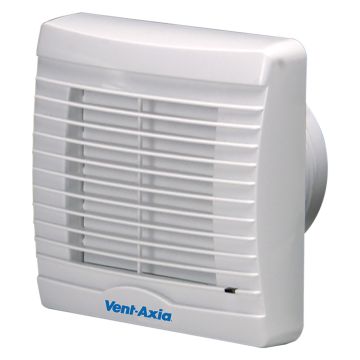 Image of Vent Axia VA100 Range VA100SVXT12 4 Inch IPX7 Low Voltage Axial extract fan with wall mounted transformer, integral adjustable timer and shutter 258410