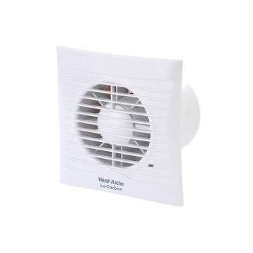 Image of Vent Axia Silhouette 125ht Lo Carbon Extractor Fan Humidistat Timer 446485