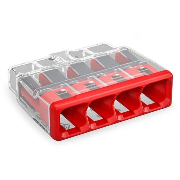 Image of Wago 2773-404 32A Compact 4-Way Push Wire Terminal Block 80 Pack