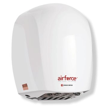Image of Warner Howard Airforce Hand Dryer BC0323 White 1100W front right view
