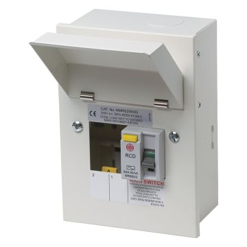 Image of Wylex 2 Way RCD Consumer Unit Type A RCD