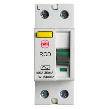 Image of Wylex WRDS100/2 Type A RCD 100A 30mA 2 Pole 2 Module