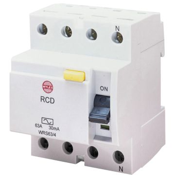 Image of Wylex WRMT100/4 Type A RCD 100A 100mA Four Pole Time Delay
