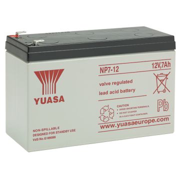 Image of Yuasa Battery 7Ah 12V Rechargeable