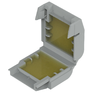 Image of Wago Gelbox 207-1331 4mm Size 1 Grey 4 Pack