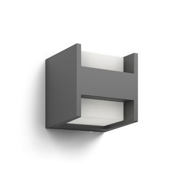 Philips 915005193701 myGarden Arbour LED Up and Down Wall Light Anthracite