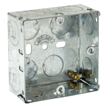 Image of Appleby Flush Metal Back Box 1 Gang 35mm