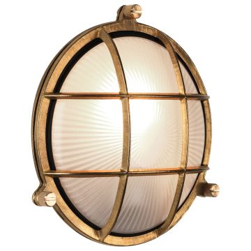 Image of Astro 1376005 Thurso Round Wall Light Cast Brass