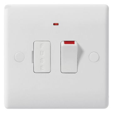 Image of BG Electrical 852 13A 2P Switched Fused Spur Neon White