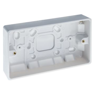 Image of BG Electrical 892 32mm Surface Pattress Box 2 Gang White