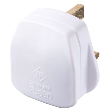 Image of BG Electrical 13A Standard Plug Top White