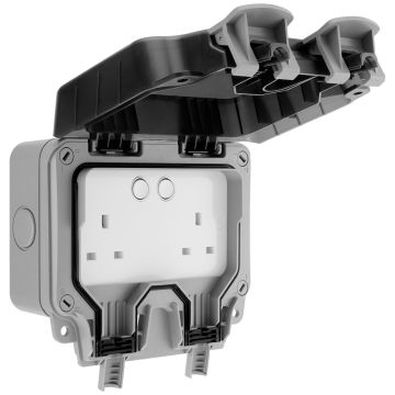 Image of BG WP22/HC Nexus Storm Smart Outdoor Socket 2 Gang 13A
