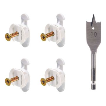 Image of Bullfix Plasterboard Shelf Fixings Heavy Duty 4 Pack