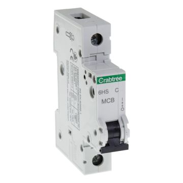 Image of Crabtree Loadstar 6HS06C 6A SP MCB Type C