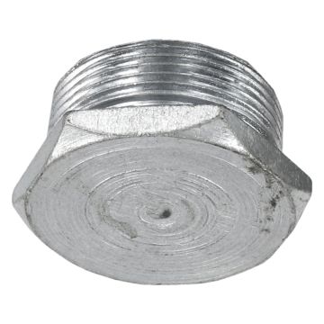 Image of 20mm Metal Hexagonal Stop Plug Galvanised Each