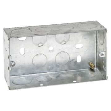Image of Flush Metal Box 2 Gang 47mm