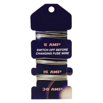 Image of Fuse Wire Card 5A 15A 30A Copper Tinned Fuse Wire