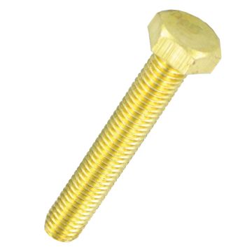 Image of Brass Hexagon Head Bolt M8 x 25mm Each