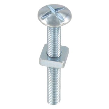 Image of Roofing Nuts and Bolts M6 x 12mm Box 200