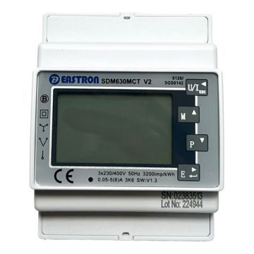 Image of Deta 100A MID Meter DIN Rail Mount 100A Three Phase EVC7162