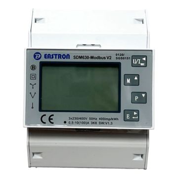 Image of Deta 100A MID Meter DIN Rail Mount 100A Three Phase 4 Module EVC7163
