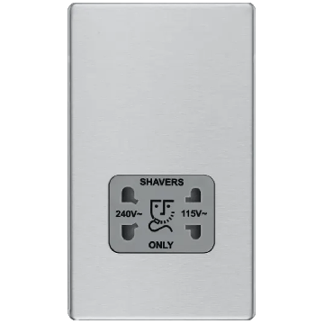 Image of BG Screwless FBS20G Dual Voltage Shaver Socket 115/230V