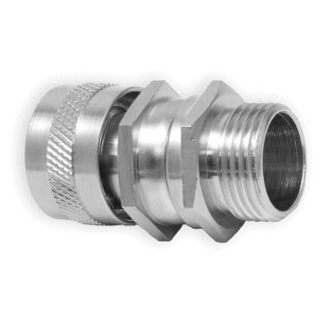 Image of Flexicon Male Swivel Gland 25mm Nickel Plated 2 Part Fitting