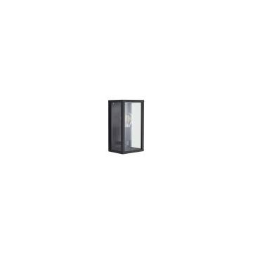 Forum Zink Chinon Glass Outdoor Panel Box Lantern Light ES Black