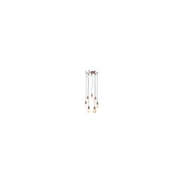 Inlight Spider Pendant E27 7 Light Antique Copper