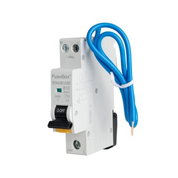 Image of Fusebox Mini 10A B RCBO 2P 30mA Type A Bi-Directional RTAMB10BD