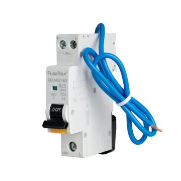 Image of Fusebox Mini 25A B RCBO 2P 30mA Type A Bi-Directional RTAMB25BD