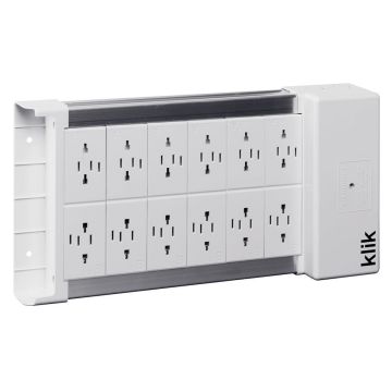 Image of Hager Klik KLDS12 Lighting Distribution Box 12 Outlets