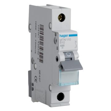 Image of Hager MTN110 MCB 10A SP Type B