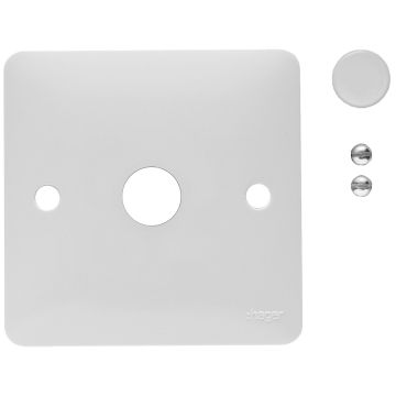 Image of Hager Sollysta Push 1 Gang Dimmer Kit  White WMDRP1KIT