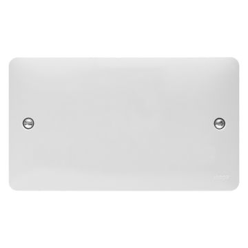 Image of Hager Sollysta Blank Plate 2 Gang White WMP2