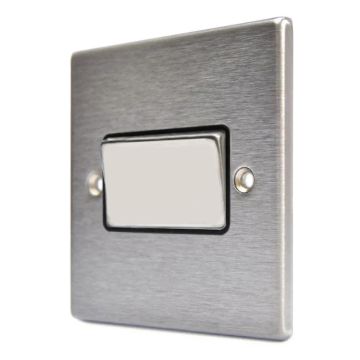 Image of Hamilton Hartland Fan Isolator Switch Stainless Steel Black
