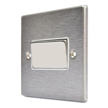 Image of Hamilton Hartland Fan Isolator Switch Stainless Steel White