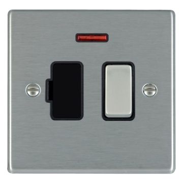 Image of Hamilton Hartland 13A DP Switched Fused Spur Neon Steel Black