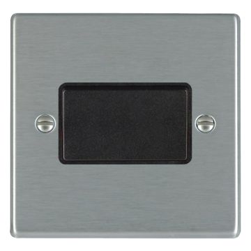 Image of Hamilton Hartland Fan Isolator Switch TP 10A Satin Steel Black