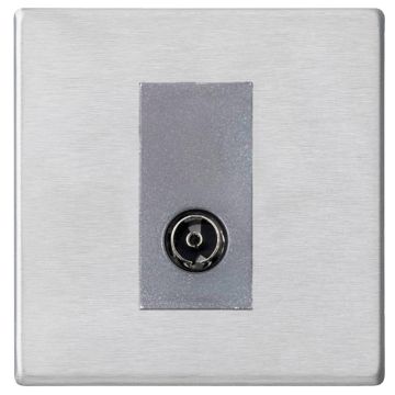 Image of Hamilton Hartland G2 7G24TVQG TV Socket Satin Steel