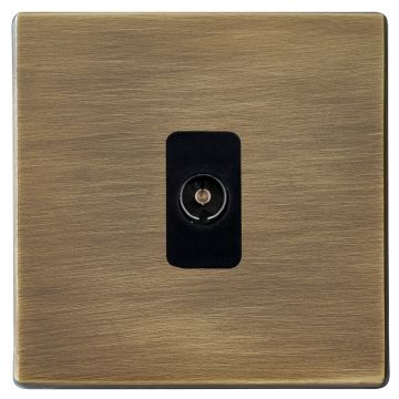 Image of Hamilton Hartland G2 Aerial Socket Non Isolated Antique Brass