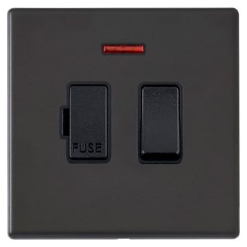 Image of Hamilton Hartland G2 Switched Fused Spur Neon Matt Black