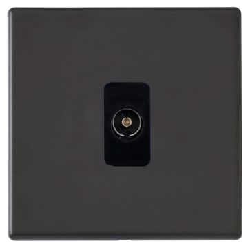 Image of Hamilton Hartland G2 Non Isolated Aerial Socket Matt Black